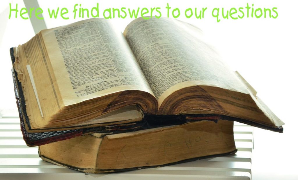The Bible provides answers to our questions