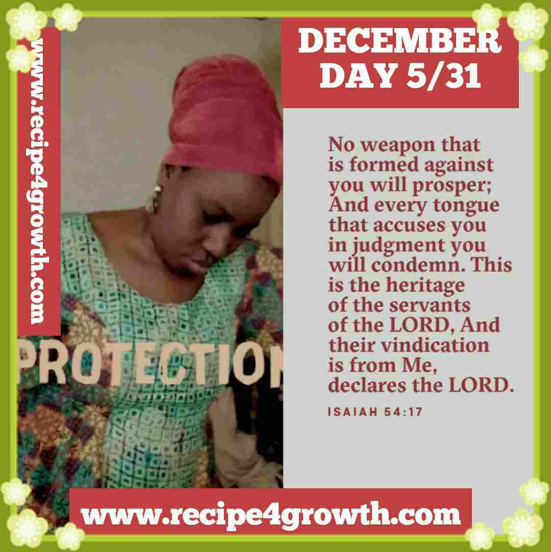 GOD IS OUR BEST PROTECTOR: ISAIAH 54:17